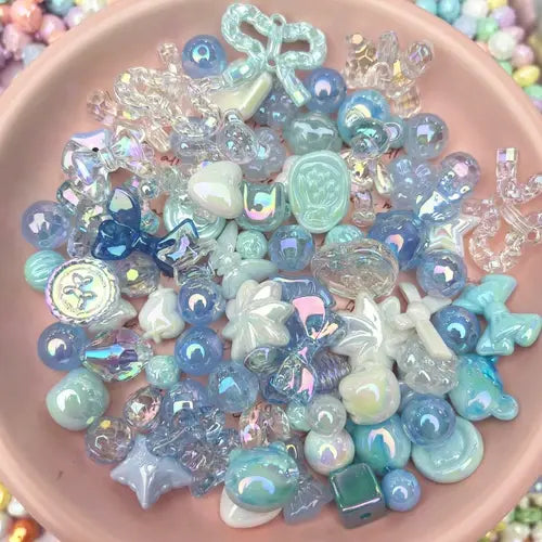 DIY acrylic beads mystery bags - opened in the live