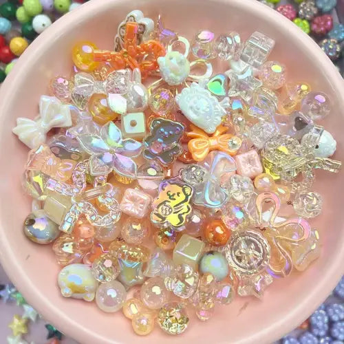 DIY acrylic beads mystery bags - opened in the live
