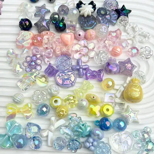 DIY acrylic beads mystery bags - opened in the live