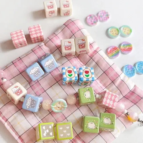 DIY acrylic beads mystery bags - opened in the live