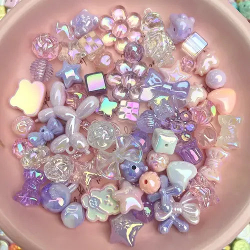 DIY acrylic beads mystery bags - opened in the live